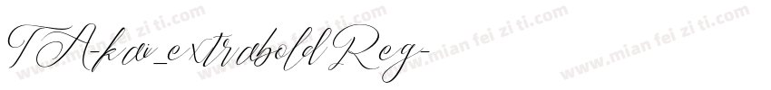 TA-kai_extrabold Reg字体转换
